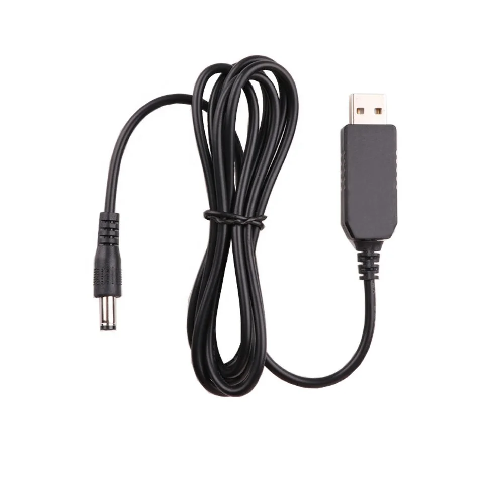 

DC 5V to DC 9V USB Voltage Step Up Converter Cable Power Supply Adapter Cable with DC Jack 5.5 x 2.5mm