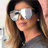 HBK 2019 New Trendy Flat top Square Fashion Sunglasses mirror sunglass for Women UV400 K32288