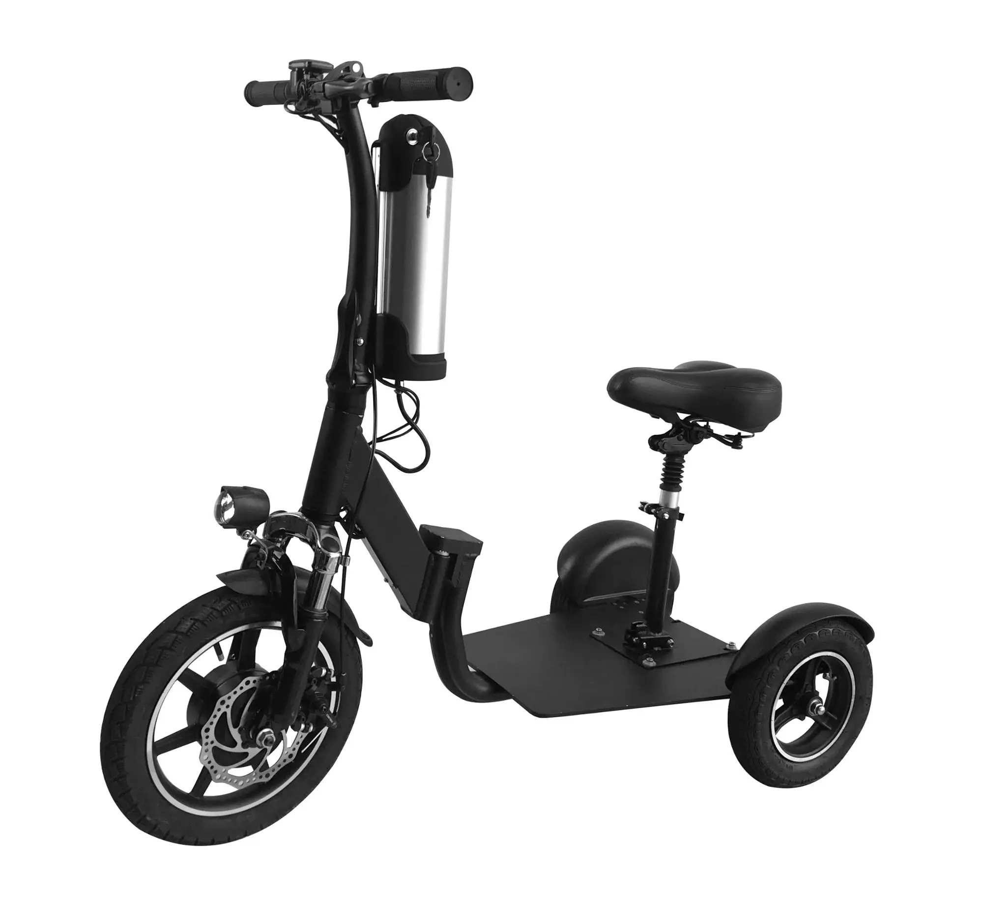 Легкий электросамокат взрослый. Jhkgy 3 Wheel Folding Electric Mobility Scooter. Электроскутер 3-х колесный для пожилых людей складной. Спутник 350w. 3 Wheels Electric Scooter. Электросамокат Freego.