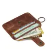Wholesale retro durable crazy horse leather 5 Card Slots mens slim wallet