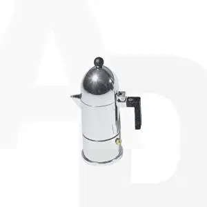 La Conica Espresso//Coffee Maker in Mirror Polished by Aldo Rossi Size 9.25 H x 2.95 Dia.