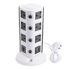 230 Volt Tower Electrical Extension Socket with 4 USB Charger for UK
