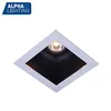 5 Years Warranty High Performance IP44 White and Black square dimmable recessed led downlight