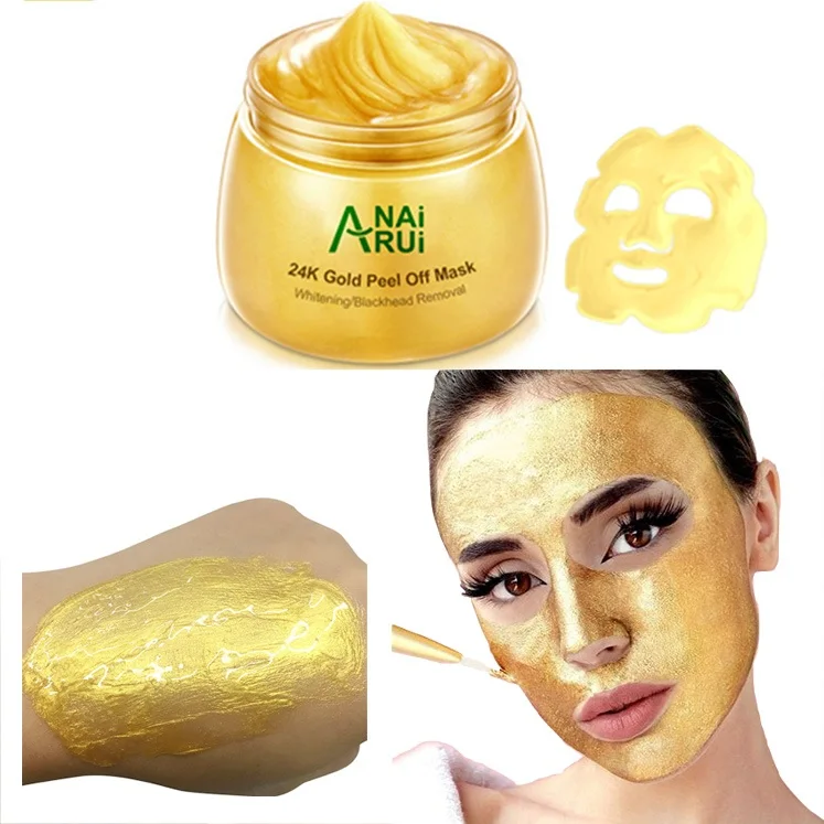

Guangzhou Top Sale Gold Anti Age And Lift Facial Mask Best Beauty Face Care Gold Peel off Facial Mask 24k, Golden