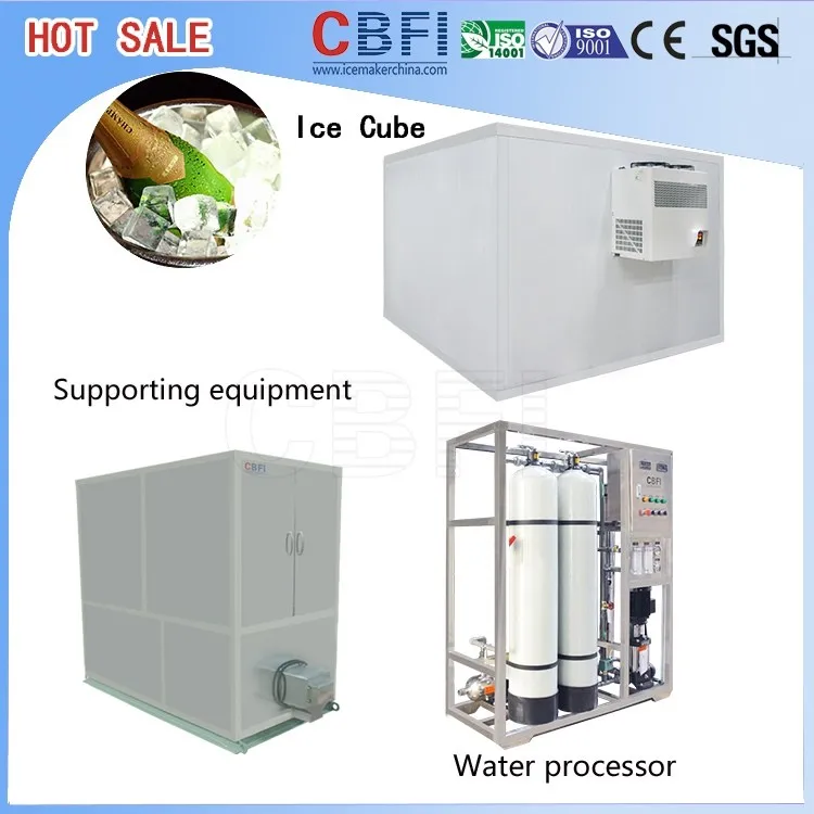 product-CBFI-Guangzhou Icesoure cube ice Maker with ice bin stainless steel 304-img-2
