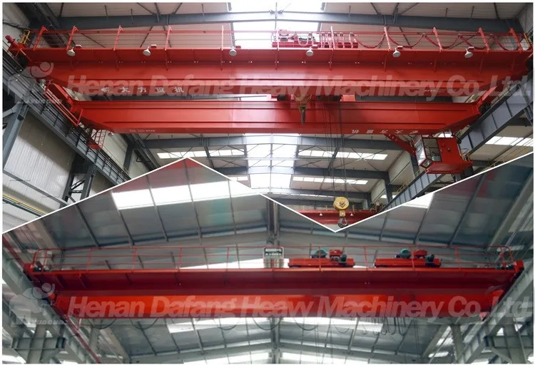 QD Type 50tons Double Girder Overhead EOT Crane with Heavy Hook