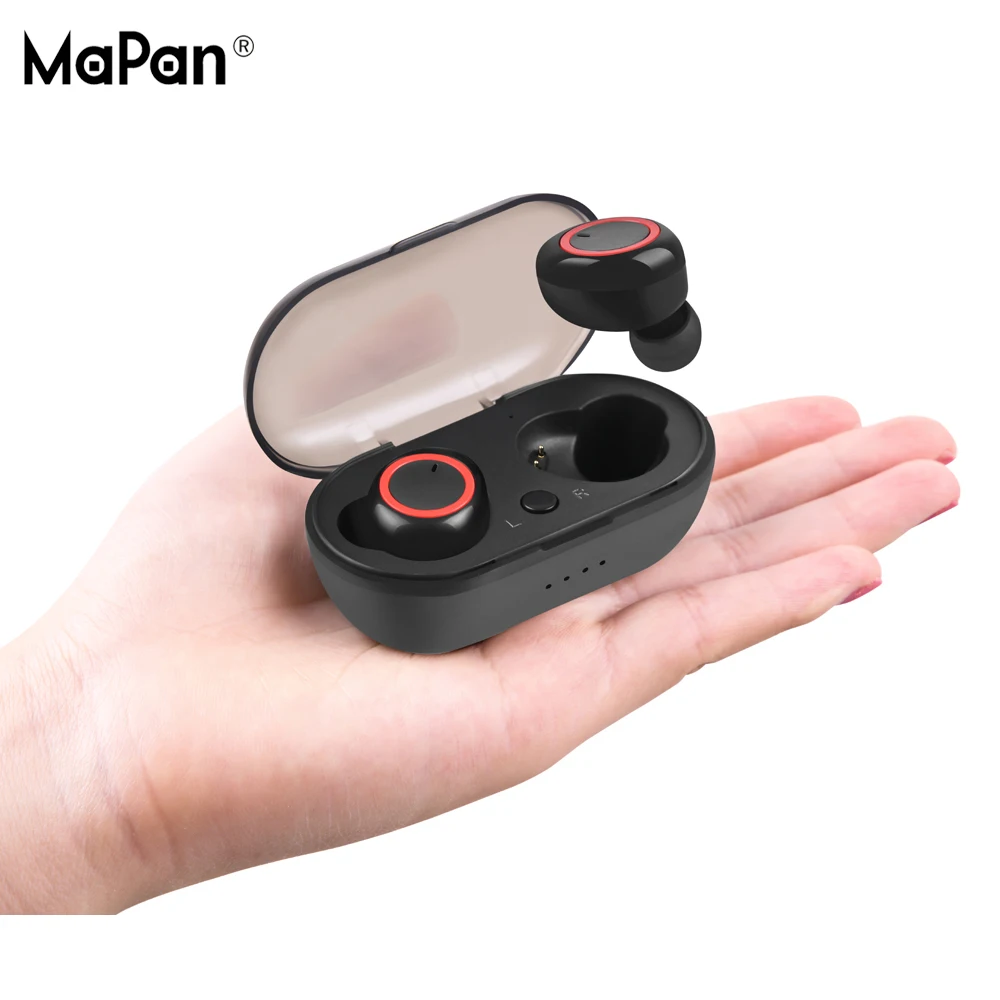 MaPan 2019 Amazon Hot Sell Sport neckband stereo music handsfree TWS True Wireless Bluetooth earbuds Headphone Earphone