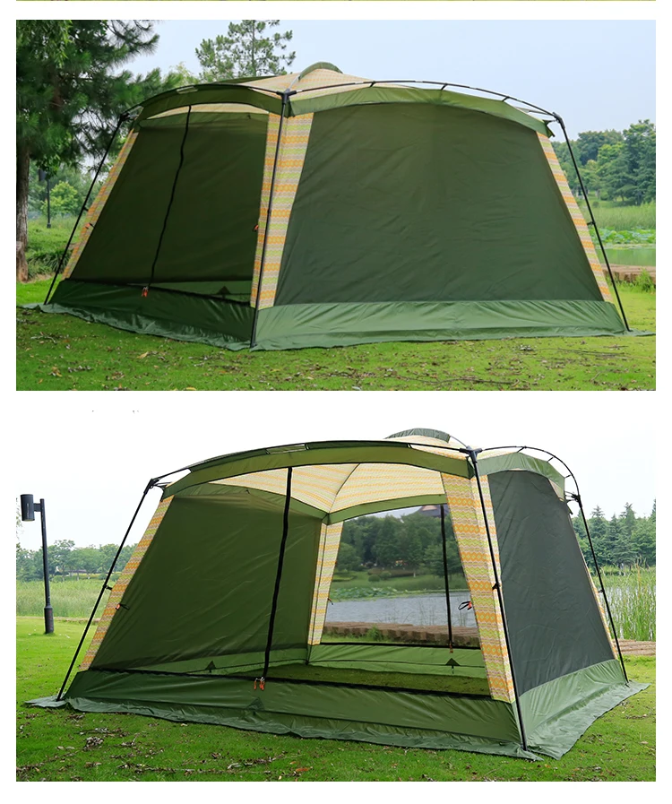 Screen House & Room Canopy Tent with Mesh Side Wall for Camping