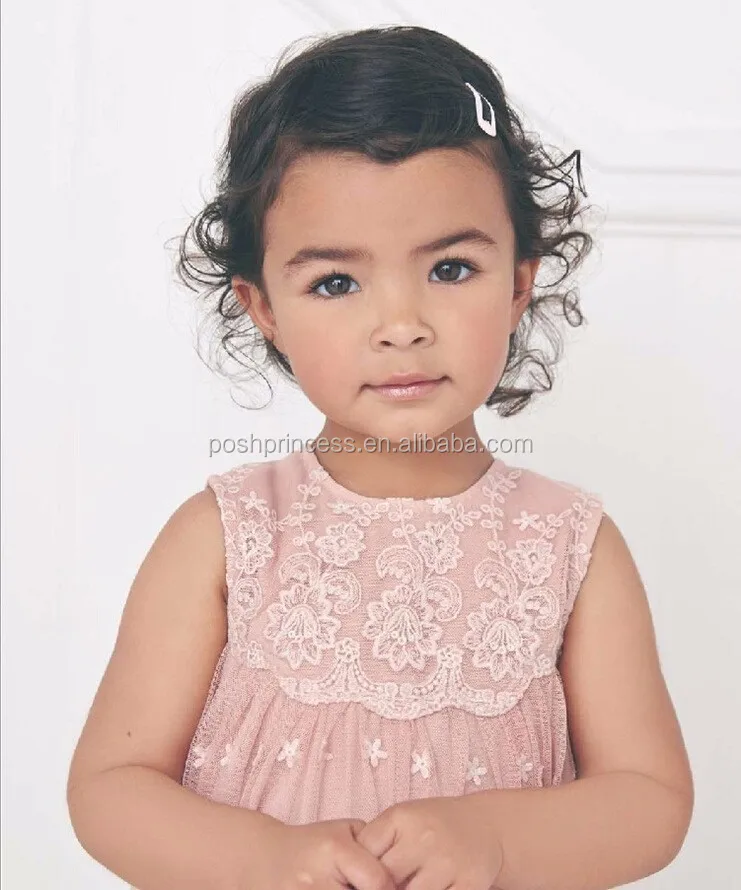 

lace cotton baby girls party dress design