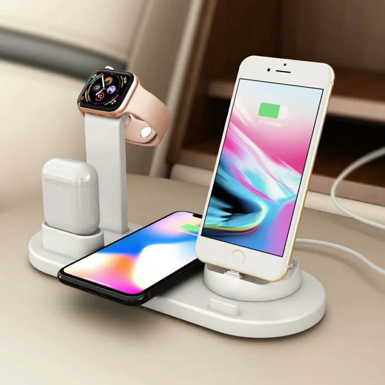 trending 2020 charger mobile phone wireless T500 3 in 1 wireless charger