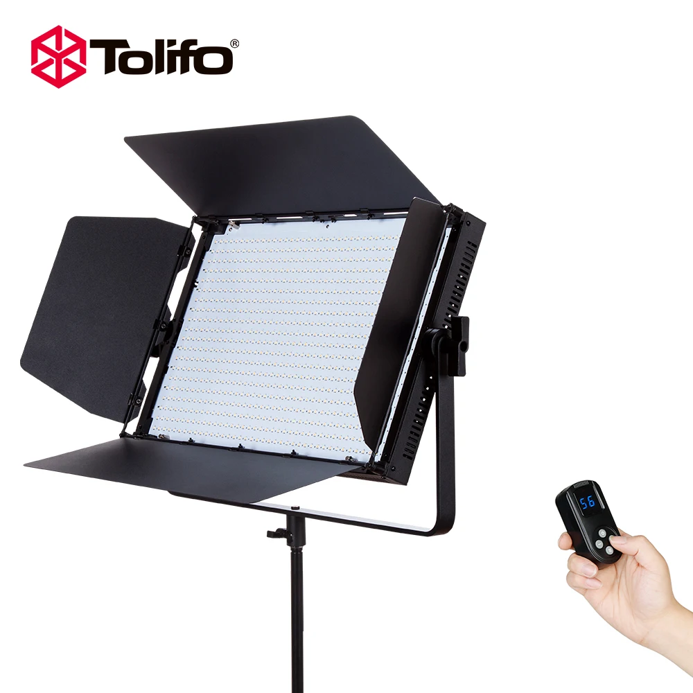 

Tolifo 200W High Power 3200K- 5600K Videography Photography Lighting Dimmable LED Video Studio Panel Light