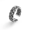 Authentic Silver Ornaments S925 Sterling Silver Rings Multi-layer Winding Twist Retro Opening Ring Jewelry Women