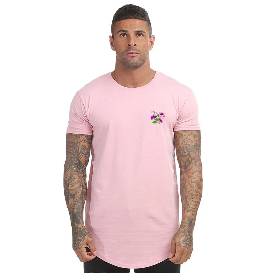 mens curved tee