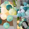 Holiday Decoration Cotton Ball Light String 3M with 20 Leds Ball String for Christmas Tree Decoration