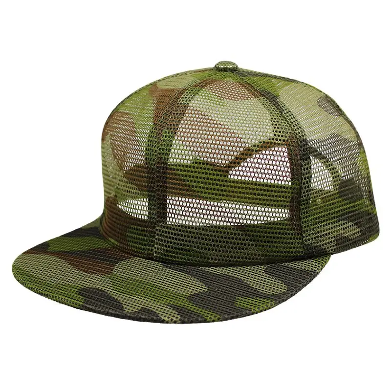 Custom Logo Camo Camouflage Sports Nylon All Full Mesh Running Hat