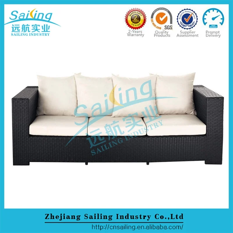 All Weather Garden 4 Peoples Seat Cheap Rattan Corner Sofa Wicker