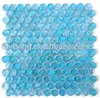 colorful blue pebble glass mosaic tile for background wall,swimming pool,spa decoration