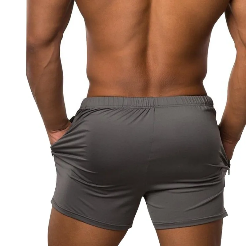 2017 New Wholesale Men Fitted Bodybuilding Workout Gym Running Shorts