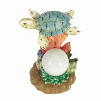 Hotsale Resin Sealife Sea Turtle Led Light Solar Garden Statue - Buy ...