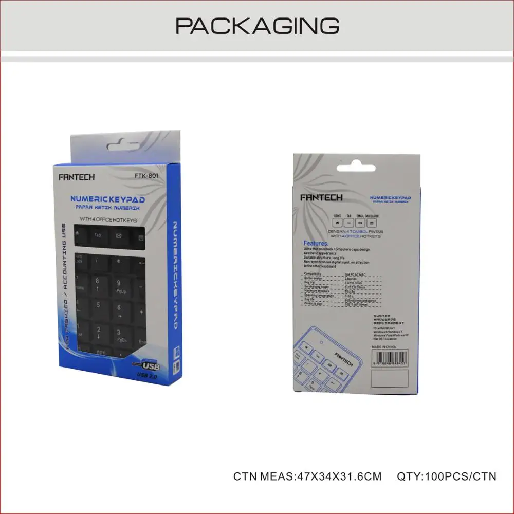 Alibaba wholesale best laptop computer mini keyboard usb slim bank pos number pad usb numeric keypad