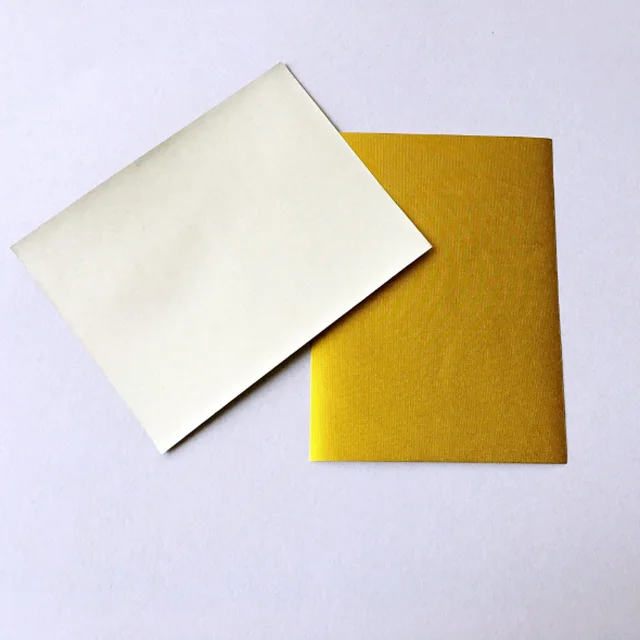 Solid color aluminum chocolate foil paper sheets