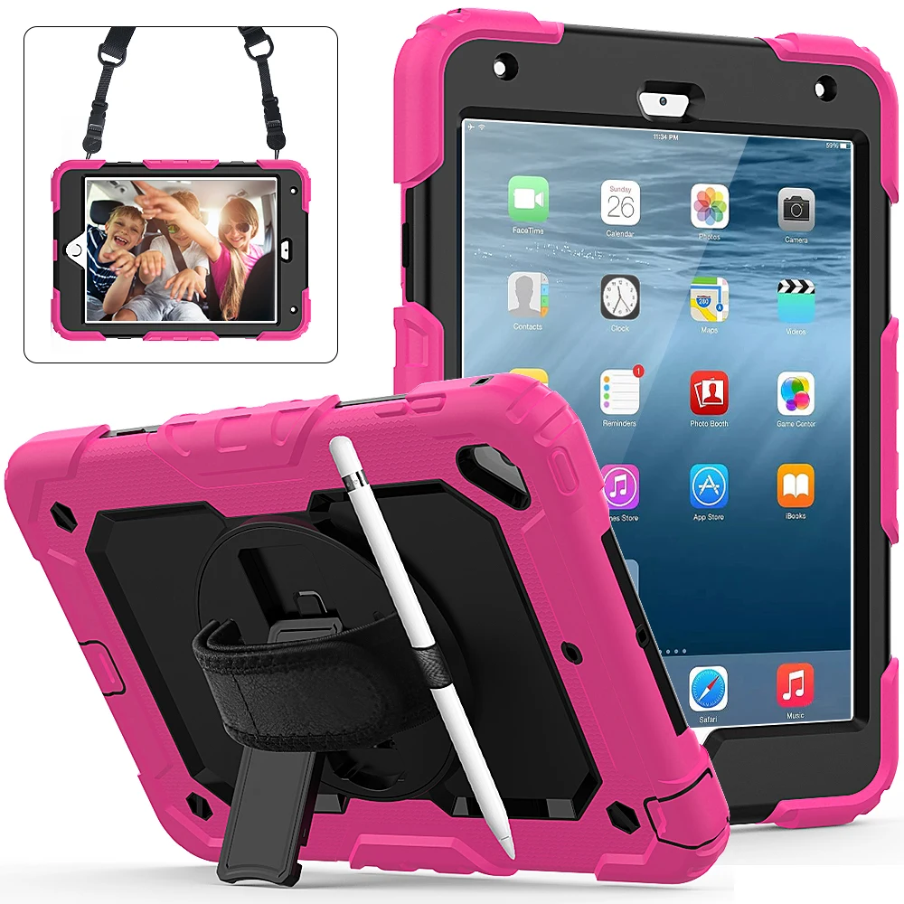 2019 New Heavy Duty For Ipad Mini 5 Case Kids Shockproof Rugged Case