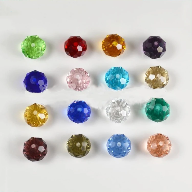 Cheap wholesale China Pujiang faceted crystal beads jewelry factory