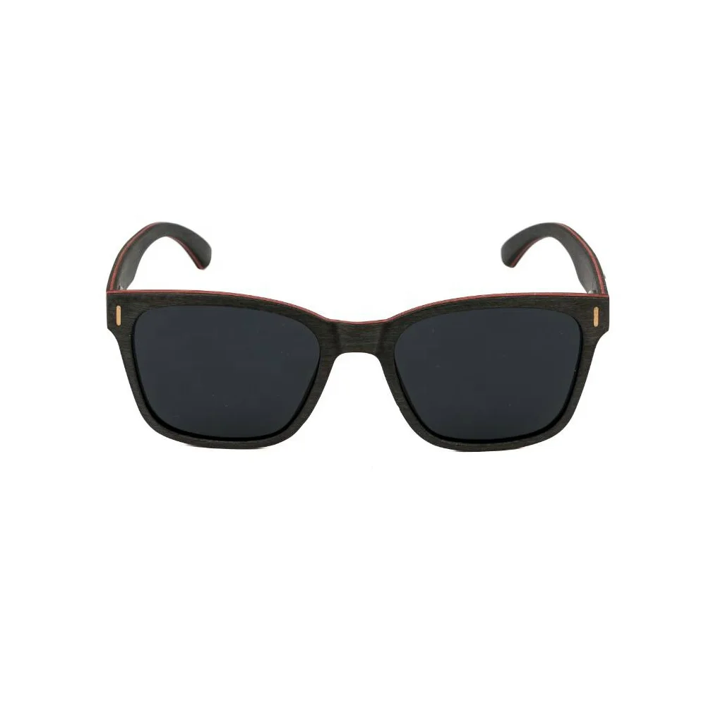 

2019 Ultra-thin Skateboard Wooden Sunglasses Black Maple Wood sunglass