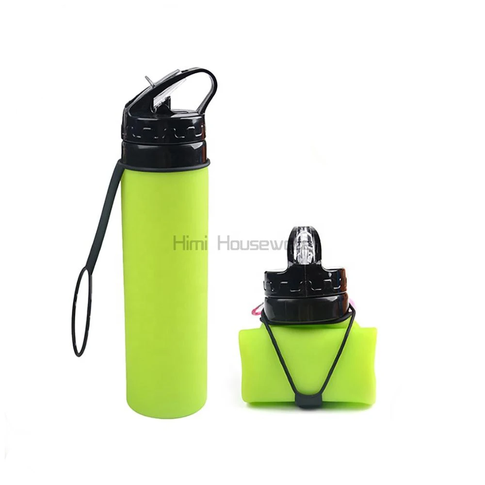 

Himi China Manufacturer New Promotional Products Collapsible Silicone Water Bottle For Bicycle and Climbing Accessory, Customized color