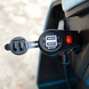 DC 24V Electric Bike Scooter LED Double USB Charger Adapter 4.2A Cigarette Lighter Plug On/Off Switch in Bezel Mount Panel