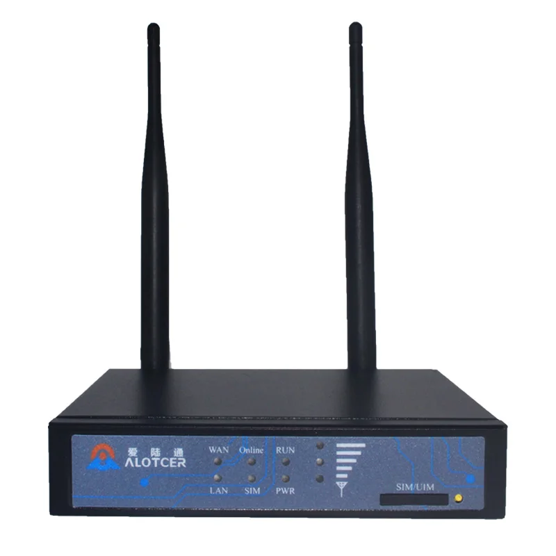 

2 port ethernet cellular industrial 3g wifi router for ATM finance, Black