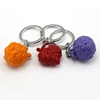Anime One Piece Keychain Devil Fruit Metal Alloy Key Ring Holder Luffy Ace Law Key Chains Car Chaveiro
