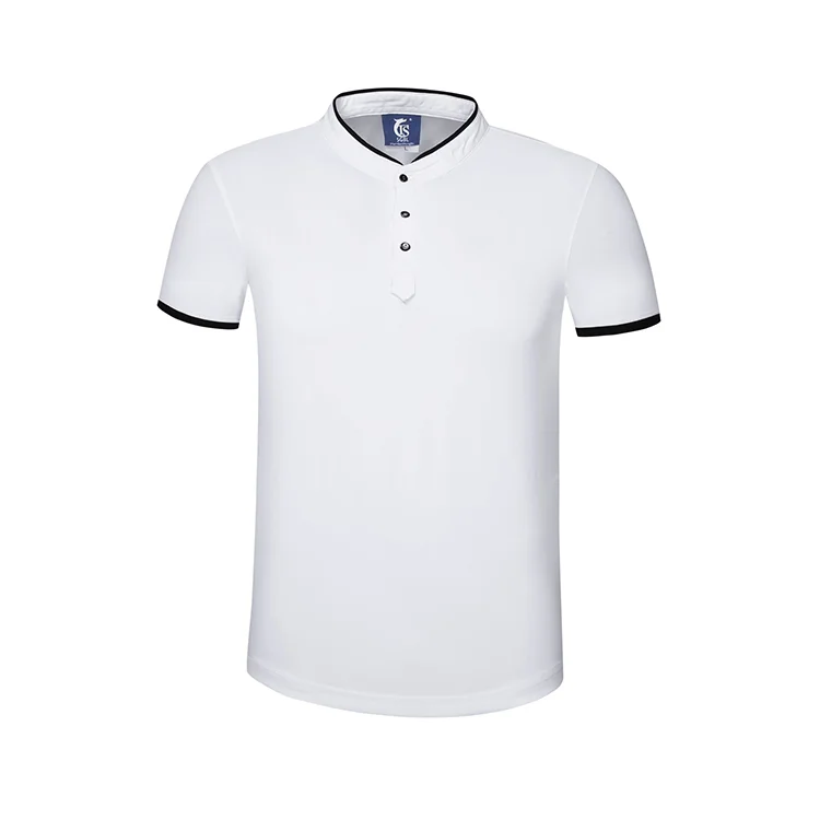 no collar polo shirts