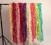 Wholesale wedding hanging flower string decoration Artificial silk flower wisteria string