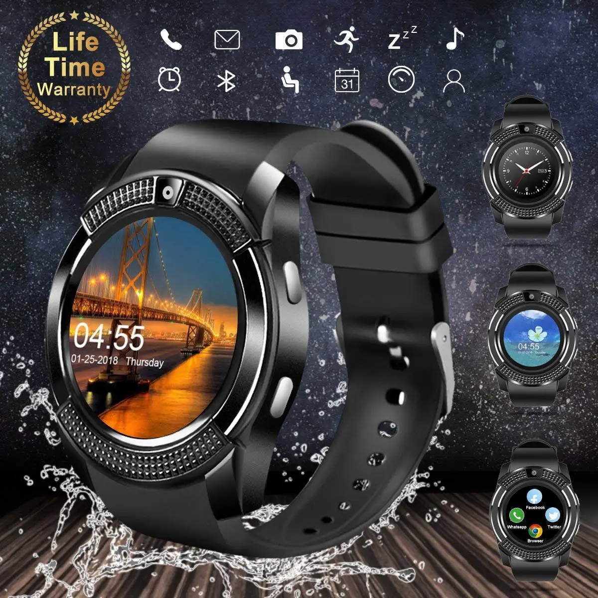 wrist watch with sim card