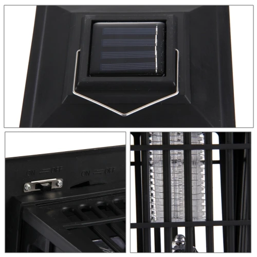 White & UV LED Solar Light Rechargeable Mosquito Killer Lawn Lamp Lawn Lights Outdoor insect killing Lantern for Garden Farm