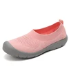 New style fly weave women slip on rubber toe casual walking design lady shoes factory china 2019 wholesale brand