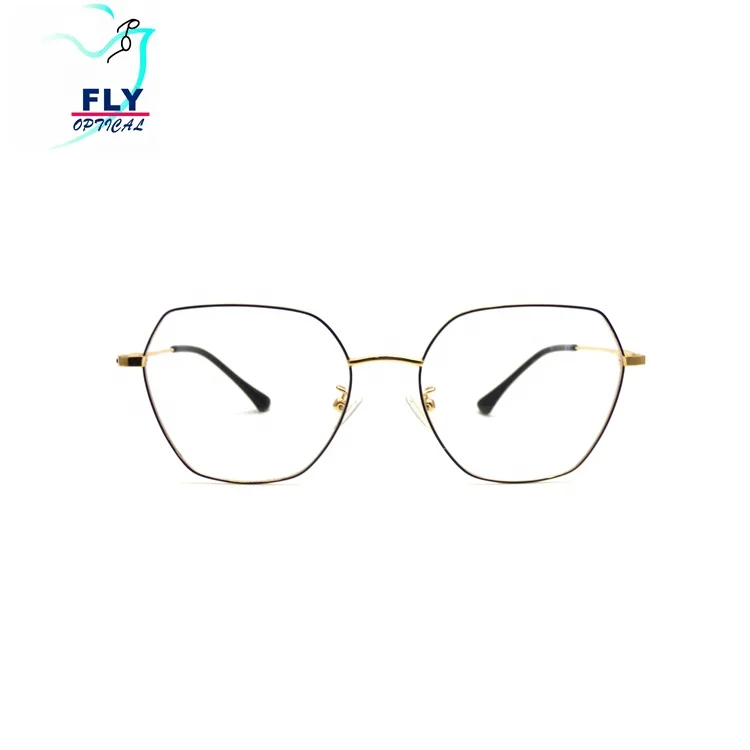

China Manufacturers Design Metal Eyeglasses Ready Stock Optical Frames 1 Piece T5013, Gold / black/ silver /rose gold