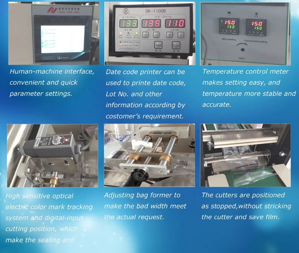 China Bag Pillow Type Packaging Machine Honey Spoon/hardware/snack