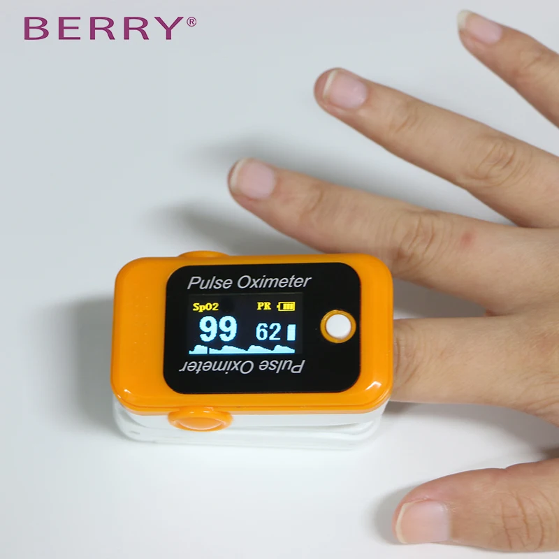 berry high quality bluetooth finger pulse oximeter spo2 with