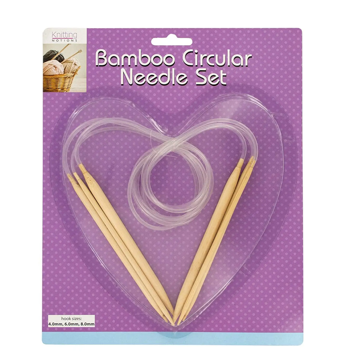 123-Wholesale - Set of 18 Bamboo Circular Knitting Needle Set - Sewing & Needlecrafts Needles & Needle Sets
