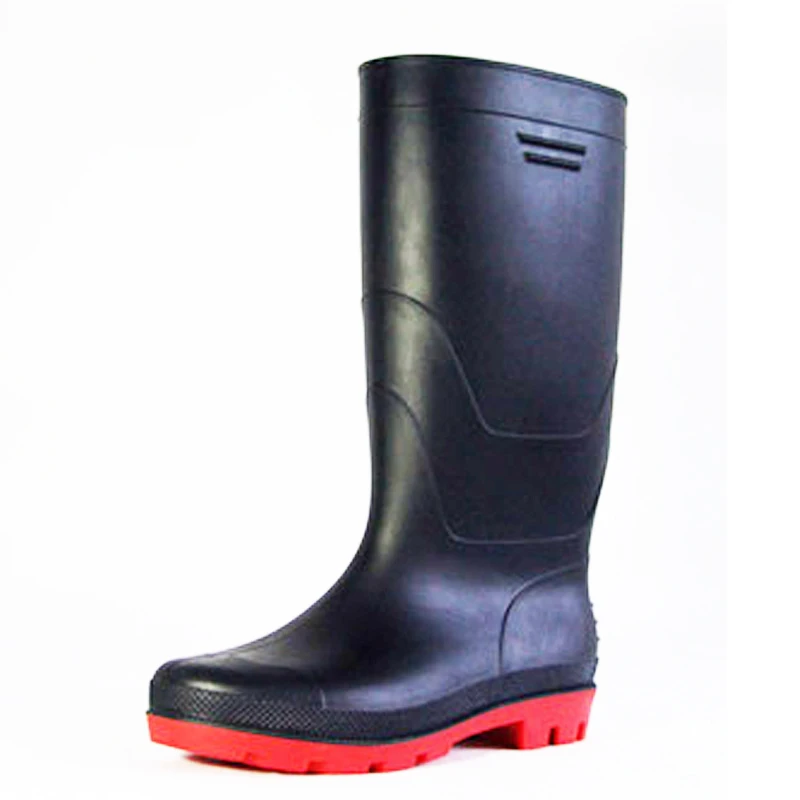 Black Farm Mining Protective Pvc Gum Boots Rubber Rain Boots Waterproof ...