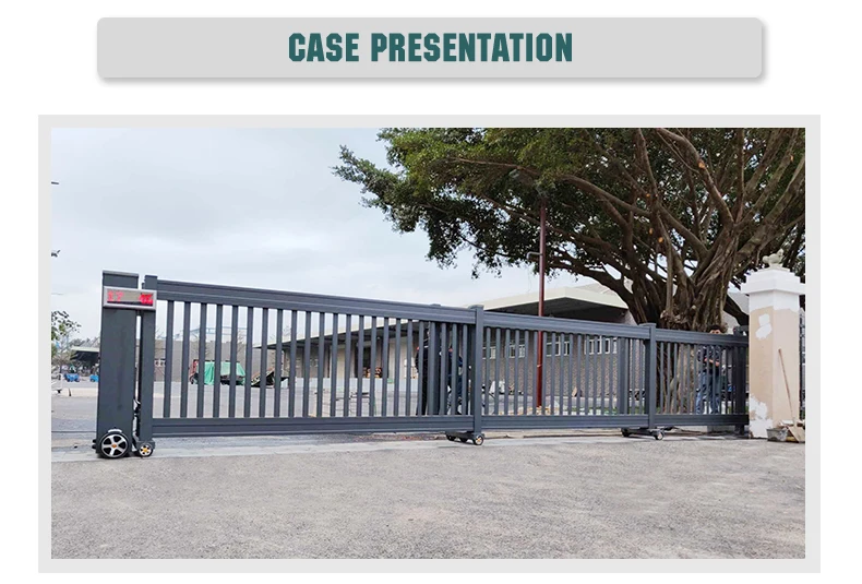 Latest Steel Retractable Trackless Main Folding Park Barrier Gate