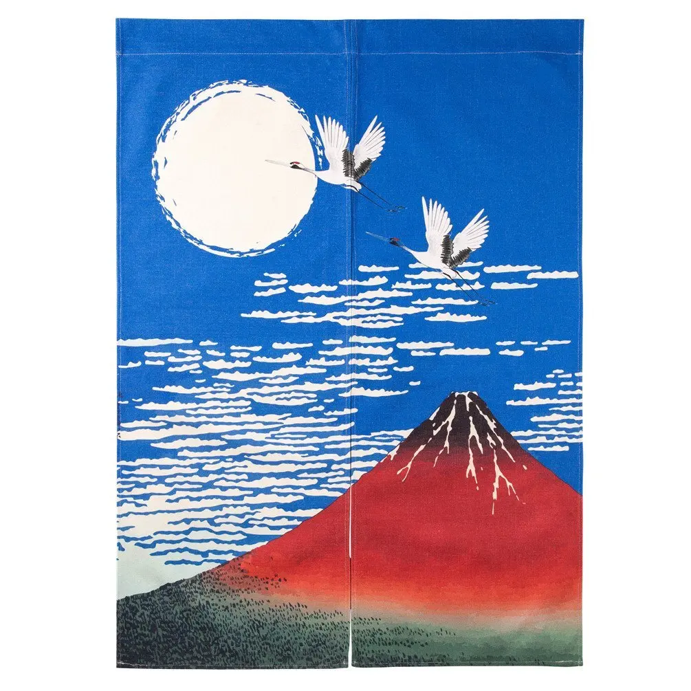Rod Included 85x120cm// 33 x 47 inches D46 Wise Bird Door Curtain Japanese Noren Curtain Japanese Fortune Lucky Cat Bedroom Doorway Door and Window Treatment Curtains Cotton Linen Curtain D46 Rod Included 85x120cm// 33 x 47 inches