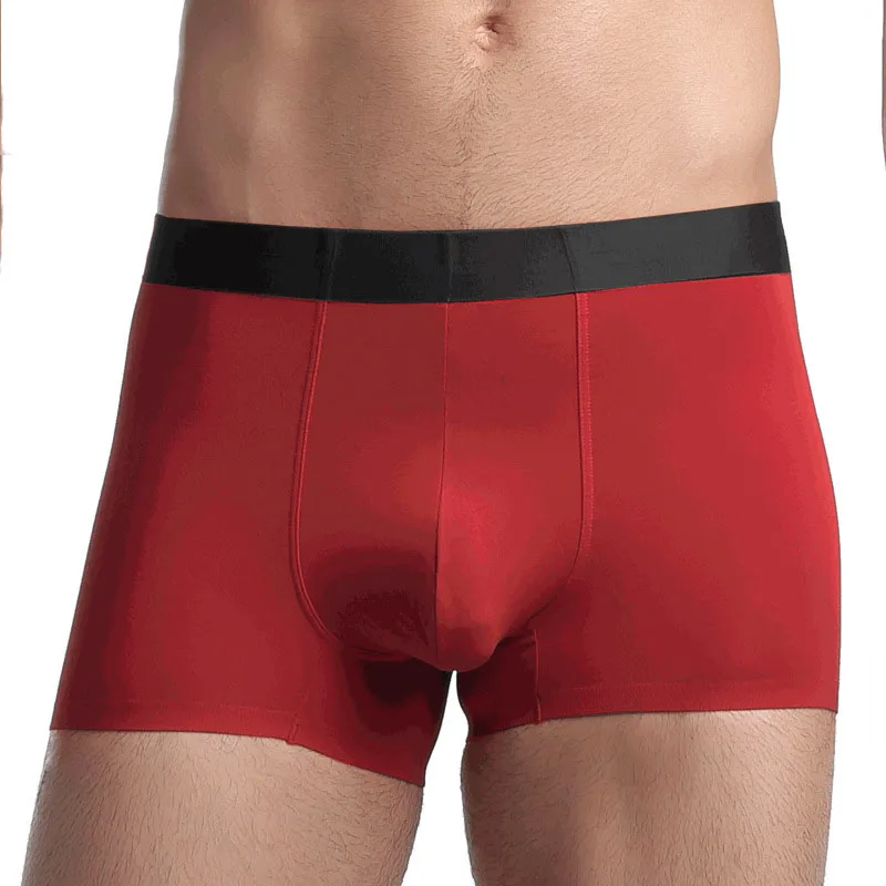 Modal Spandex Custom Elastic Waistband Underwear Sexy Men Seamless