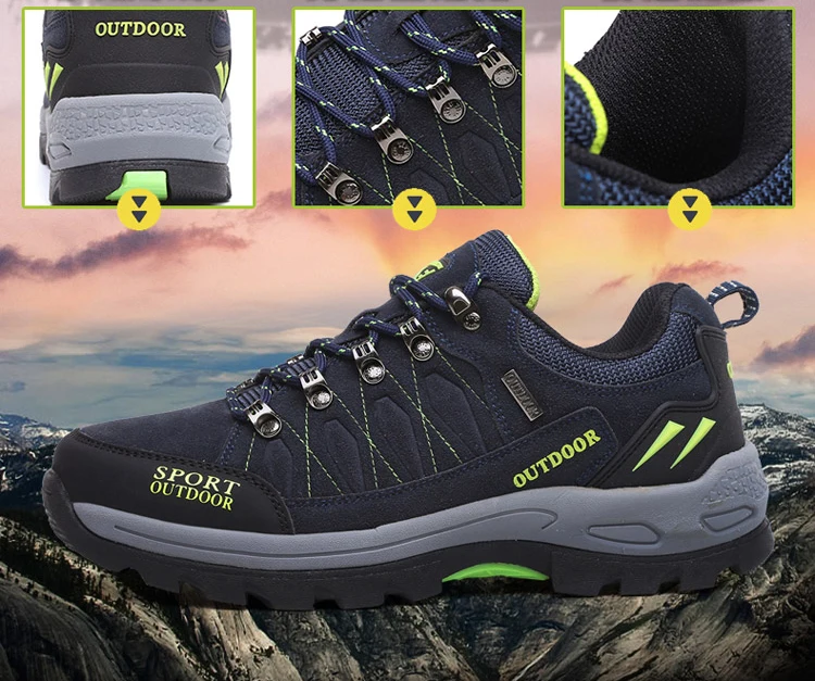 Unisex Ankle Support Waterproof Low Top Non-slip Outdoor Hiking Boots ...