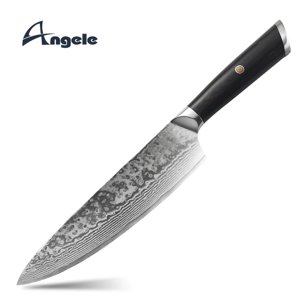 8" damascus steel knife vg10 chef knives blade blanks 67 layers