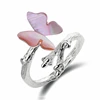 Wholesale 925 silver butterfly rings for girl