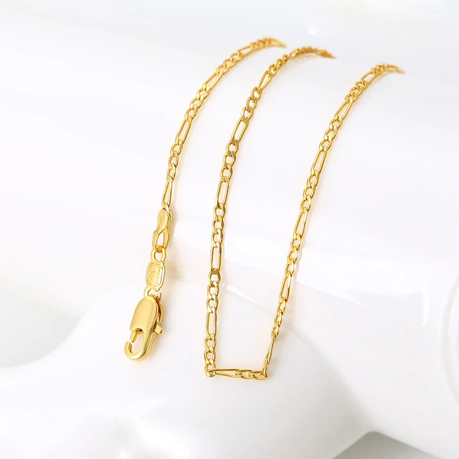 

43286 xuping fashion gold long chain necklace design chain necklaces jewelry