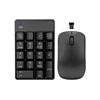 Factory Sell Stock Ultra Mini Numeric 2.4G Wireless USB Keypad and Mouse Combo with LED